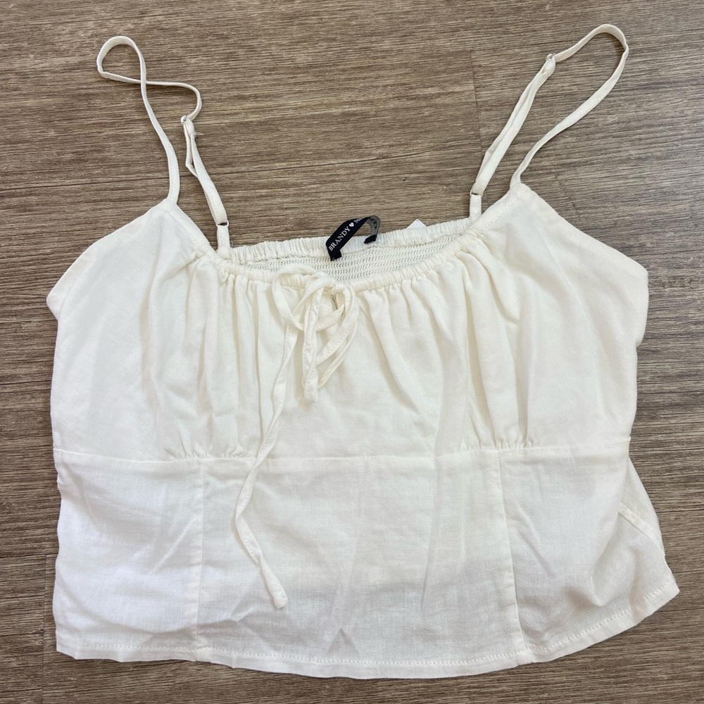 white brandy Melville top